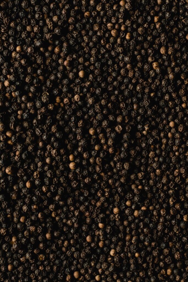 Black Kampot peppercorns