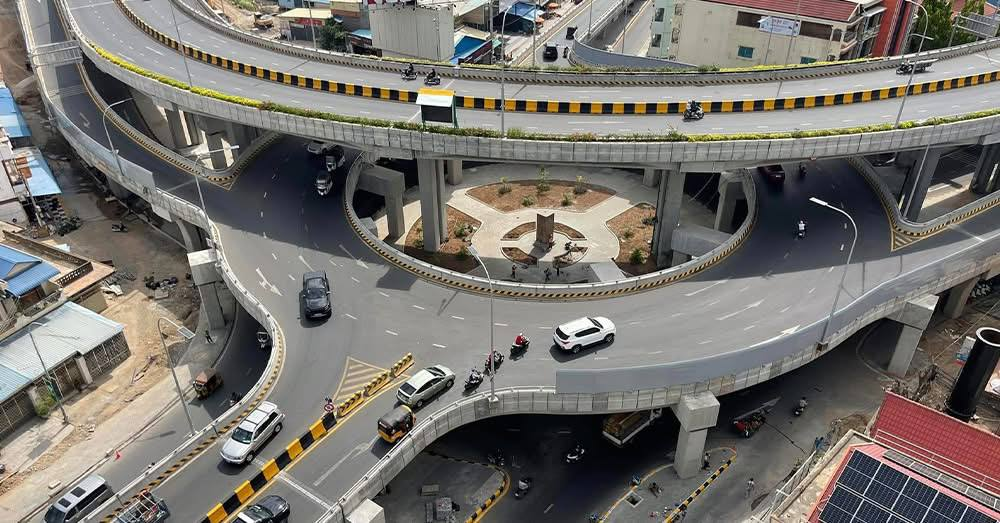 Morodok Techo Flyover Nears Completion, Set to Open in Late March