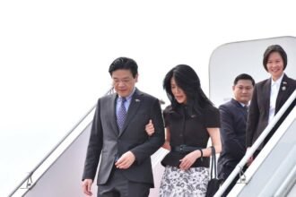 PM Lawrence Wong Arrives in Phnom Penh for One-Day Official Visit