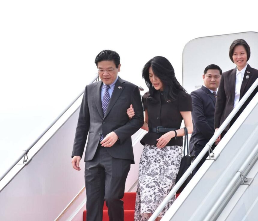 PM Lawrence Wong Arrives in Phnom Penh for One-Day Official Visit