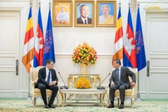 Prime Minister Hun Manet Receives CEO of VINCI Concessions at Peace Palace