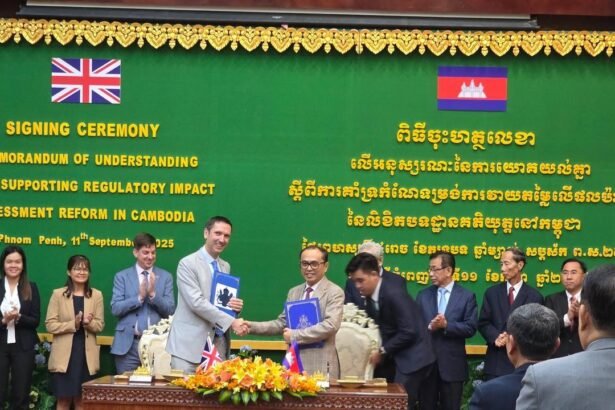 UK and Cambodia Sign MoU to Advance Regulatory Impact Assessment Reform