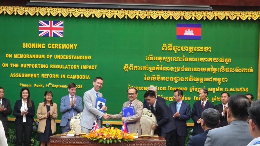 UK and Cambodia Sign MoU to Advance Regulatory Impact Assessment Reform