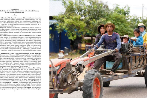 Displaced persons return home