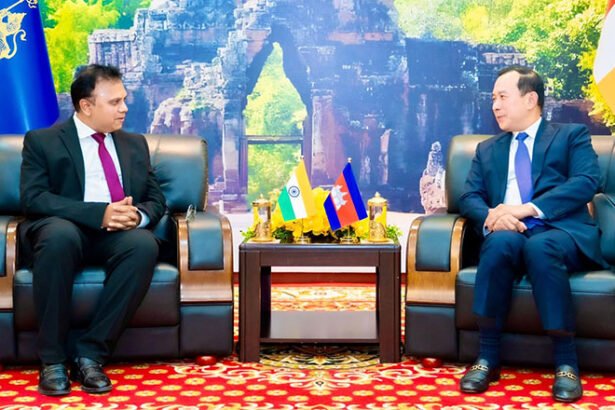 Cambodia and India tourism officials discussing direct flights and tourism cooperation