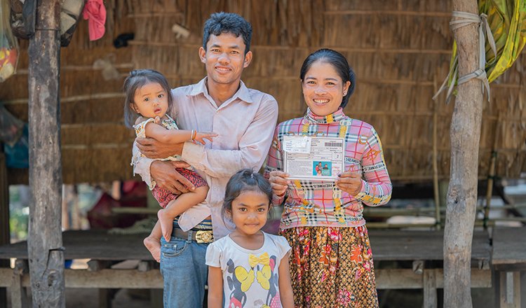 Cambodian officials launch a poverty support program providing cash assistance to low-income families in selected districts.