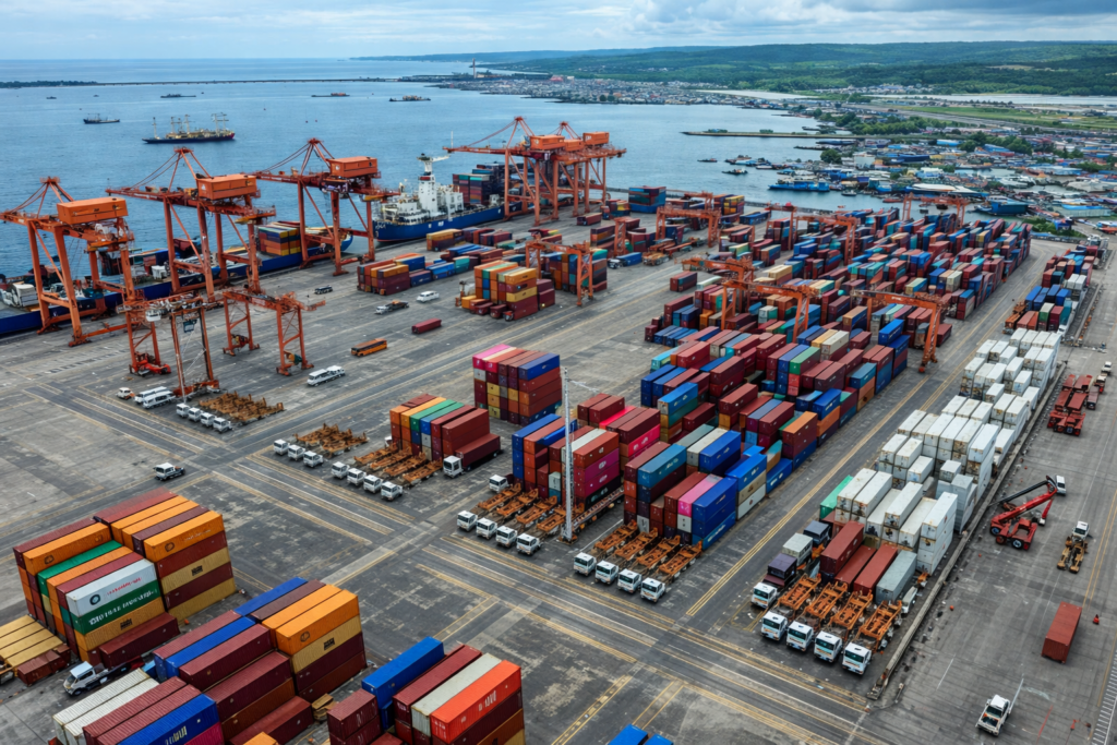 Sihanoukville logistics complex and port infrastructure development planning.