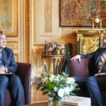 Prak Sokhonn meeting French officials regarding peaceful resolution of Cambodia–Thailand border dispute.