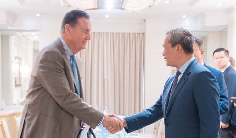 Hun Manet Atlantic Council meeting