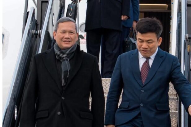 Hun Manet Washington arrival