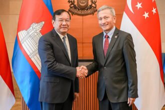 Cambodia Singapore foreign ministers meeting to deepen bilateral diplomatic and economic cooperation