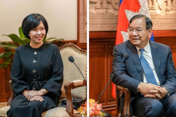 Cambodia Singapore diplomatic meeting farewell ambassador bilateral cooperation