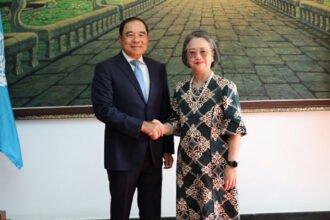 Cambodia senior minister meeting UN ESCAP officials for cooperation discussions