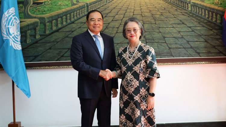Cambodia senior minister meeting UN ESCAP officials for cooperation discussions