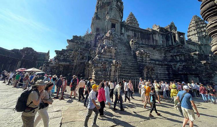 Cambodia safe tourism destination with visitors exploring heritage sites and cultural attractions