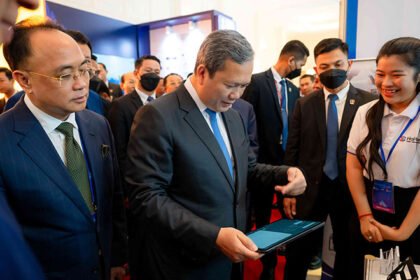 Cambodia tablet manufacturing project supported by government leaders