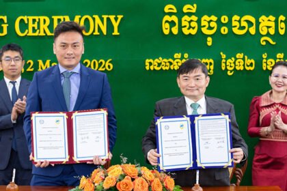 Officials from Cambodia’s Ministry of Labour and Vocational Training meeting private sector representatives to strengthen workplace safety and occupational health standards in Phnom Penh