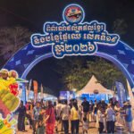 Visitors and exhibitors at the 19th Cambodian Products Exhibition showcasing locally made Cambodian goods to boost the domestic economy.
