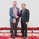 Helen Keller International officials meeting Cambodia’s Ministry of Health representatives to strengthen cooperation on national nutrition and food security programs in Phnom Penh