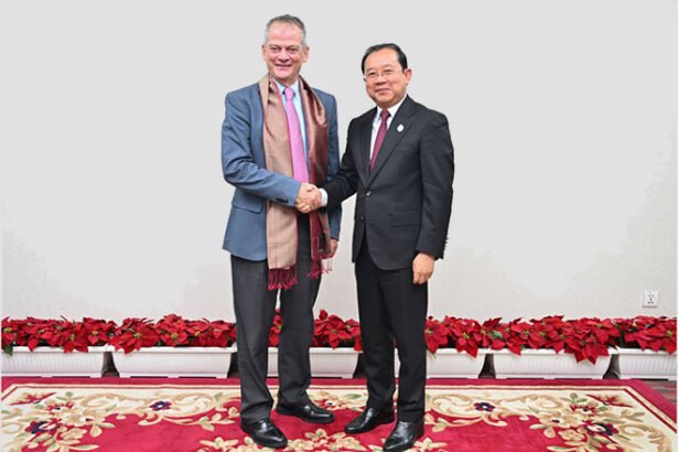 Helen Keller International officials meeting Cambodia’s Ministry of Health representatives to strengthen cooperation on national nutrition and food security programs in Phnom Penh