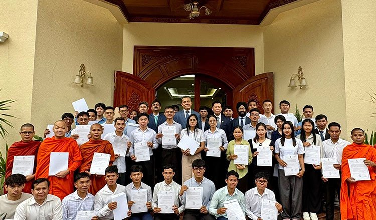 India scholarship program for Cambodian students studying in Indian universities