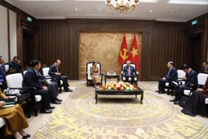 Samdech Men Sam An Meets Vietnam’s Party General Secretary To Lam, Reinforcing Cambodia–Vietnam Friendship