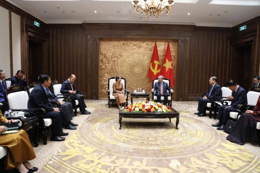 Samdech Men Sam An Meets Vietnam’s Party General Secretary To Lam, Reinforcing Cambodia–Vietnam Friendship