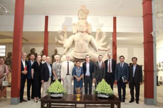 Ancient Shiva Nataraja statue restored in Cambodia after five years of conservation work