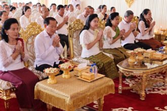 Tbong Khmum Buddhist preaching hall inauguration ceremony Cambodia