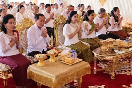 Tbong Khmum Buddhist preaching hall inauguration ceremony Cambodia