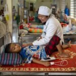Vietnamese doctors providing healthcare support in Cambodian hospital