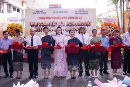 Exhibition in Ho Chi Minh City highlighting Vietnam Laos Cambodia historical solidarity