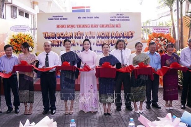 Exhibition in Ho Chi Minh City highlighting Vietnam Laos Cambodia historical solidarity