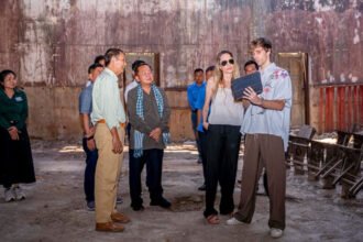 Angelina Jolie visiting Battambang Cambodia highlighting cultural tourism and heritage sites