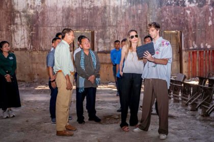 Angelina Jolie visiting Battambang Cambodia highlighting cultural tourism and heritage sites
