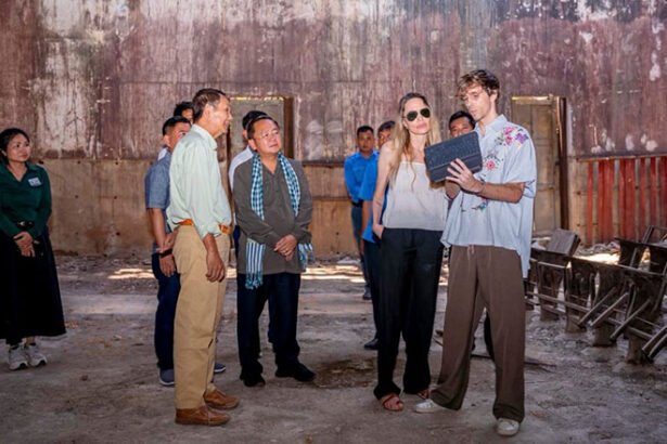 Angelina Jolie visiting Battambang Cambodia highlighting cultural tourism and heritage sites