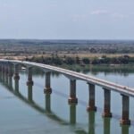 Mekong Kratie Friendship Bridge connecting regions in Cambodia