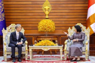 Cambodia and China officials meeting for strategic cooperation discussion