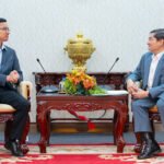 Cambodian trainees learning electric vehicle repair and maintenance skills