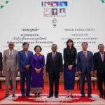 Young participants in Cambodia’s mock parliament programme engaging in simulated legislative discussions to promote youth leadership and women’s participation.