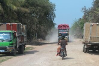 Road construction and transport infrastructure development in Cambodia under World Bank connectivity program
