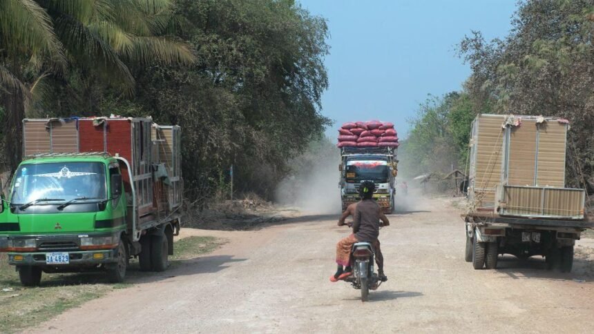 Road construction and transport infrastructure development in Cambodia under World Bank connectivity program