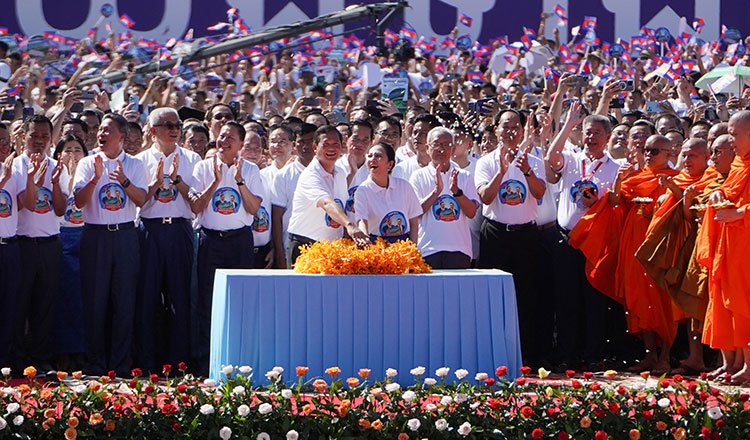 Funan Techo Canal Phase 2 development showing canal construction and infrastructure expansion in Cambodia