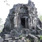 Kuk Yeay Ham temple in Kampong Cham Cambodia undergoing restoration and preservation work