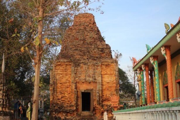 Kuk Yeay Ham temple Cambodia showing heritage conservation study and structural assessment work