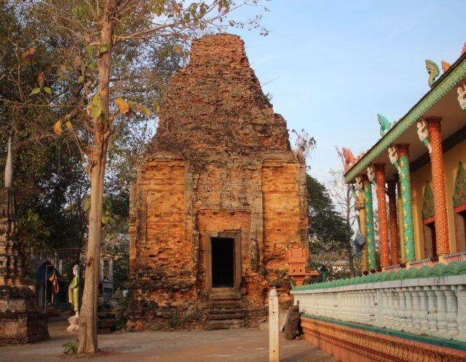 Kuk Yeay Ham temple Cambodia showing heritage conservation study and structural assessment work