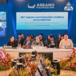ASEAN foreign ministers meeting during the 38th ASEAN Coordinating Council session