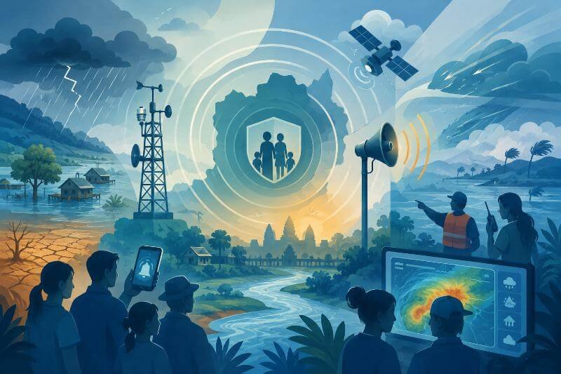 Cambodia Launches Five-Year Early Warning System to Shield Economy from Climate Shocks