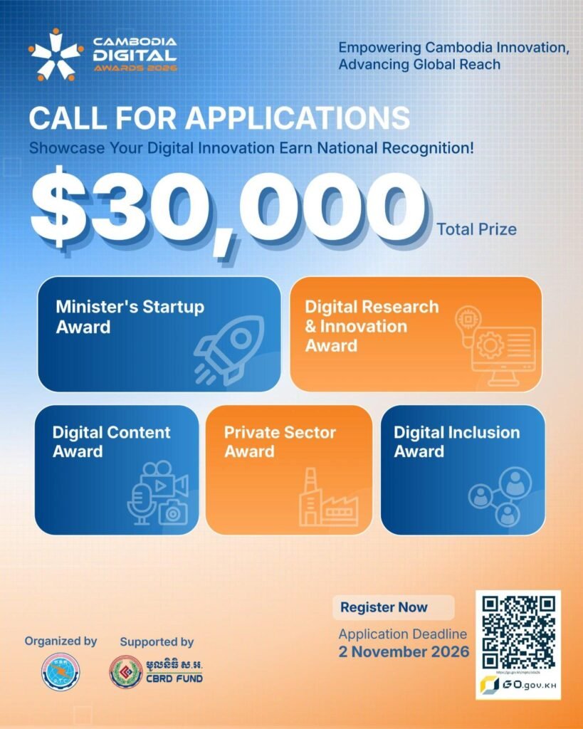 Registration Opens for Cambodia Digital Awards 2026 with $30,000 Prize Pool