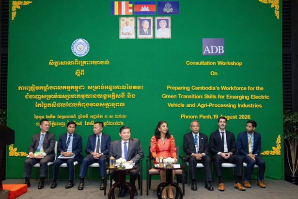 Cambodia and ADB Partner to Advance Technical Skills for EV and Agro-Processing Sectors